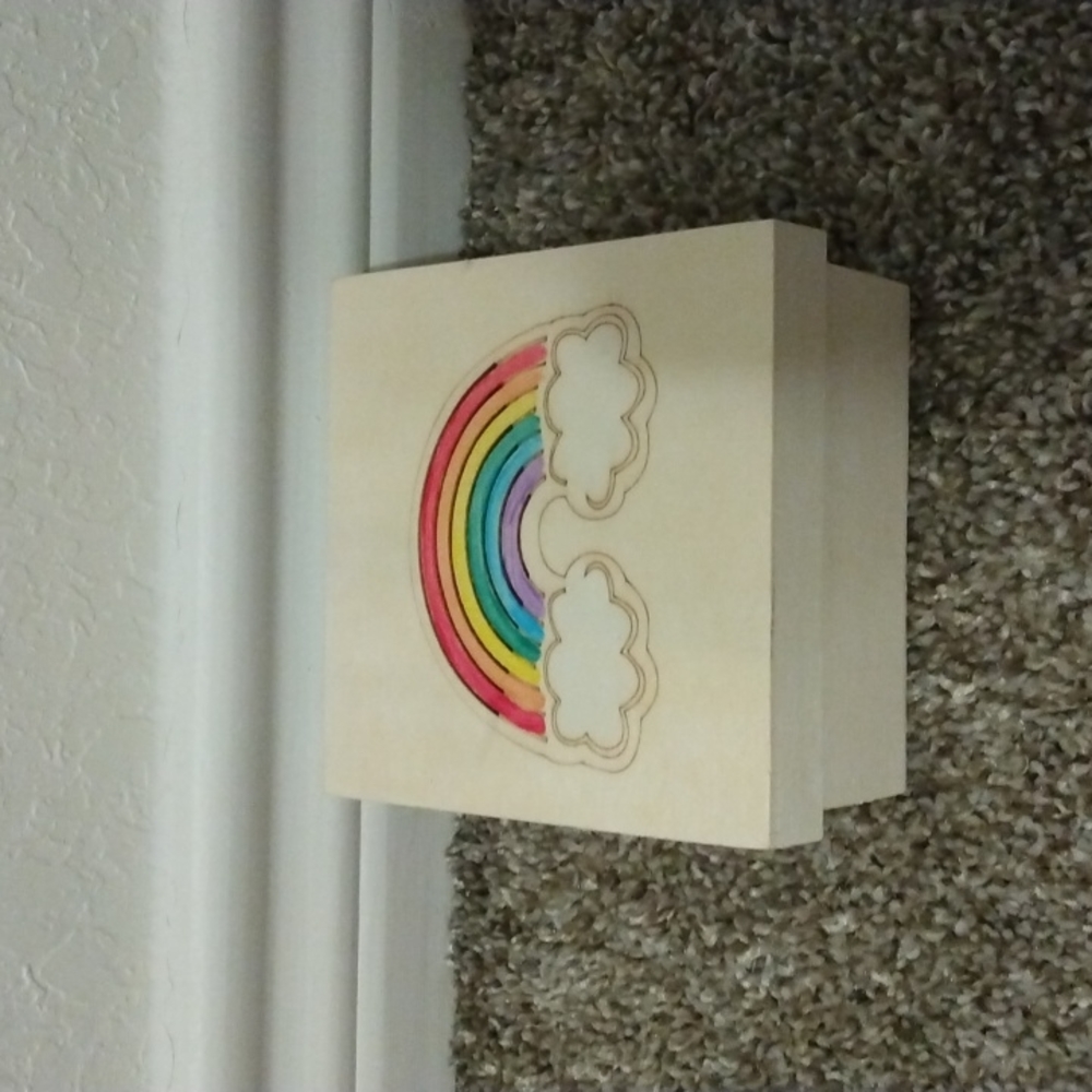 50¢ if bundled rainbow 🌈 wooden box